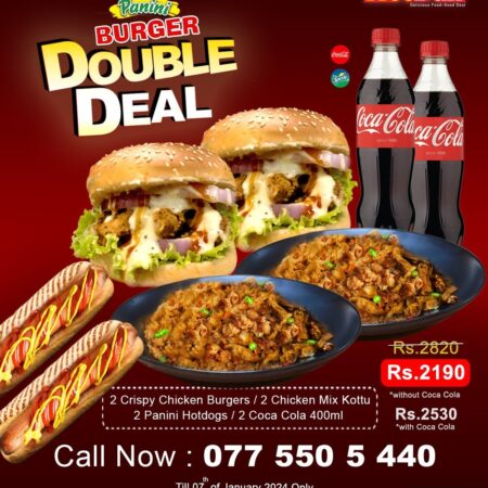 Panini Burger Double Deal without Coke